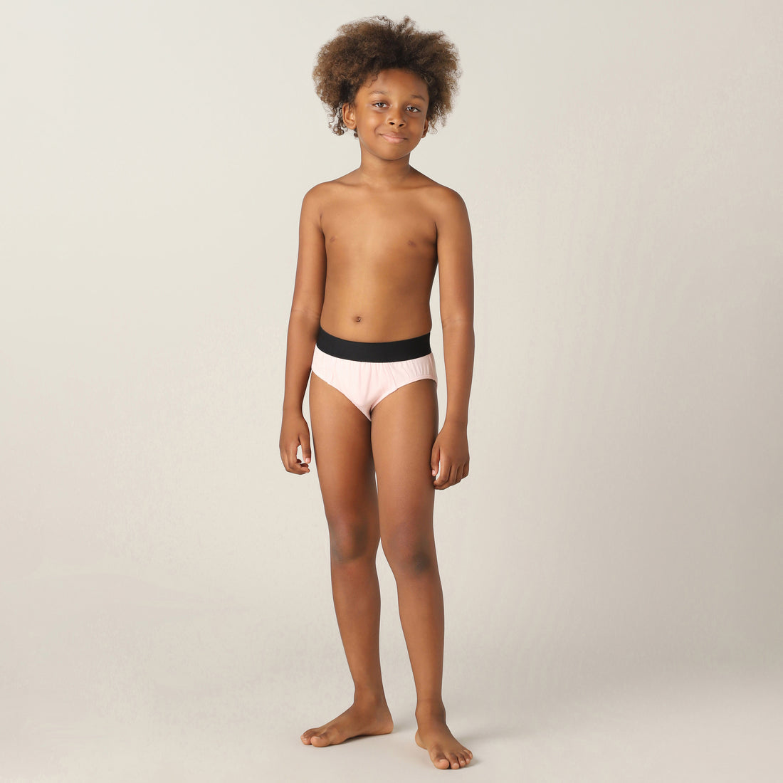 Sweet Spot Regular Fit Solid Brief for Boys (Rose Quartz)