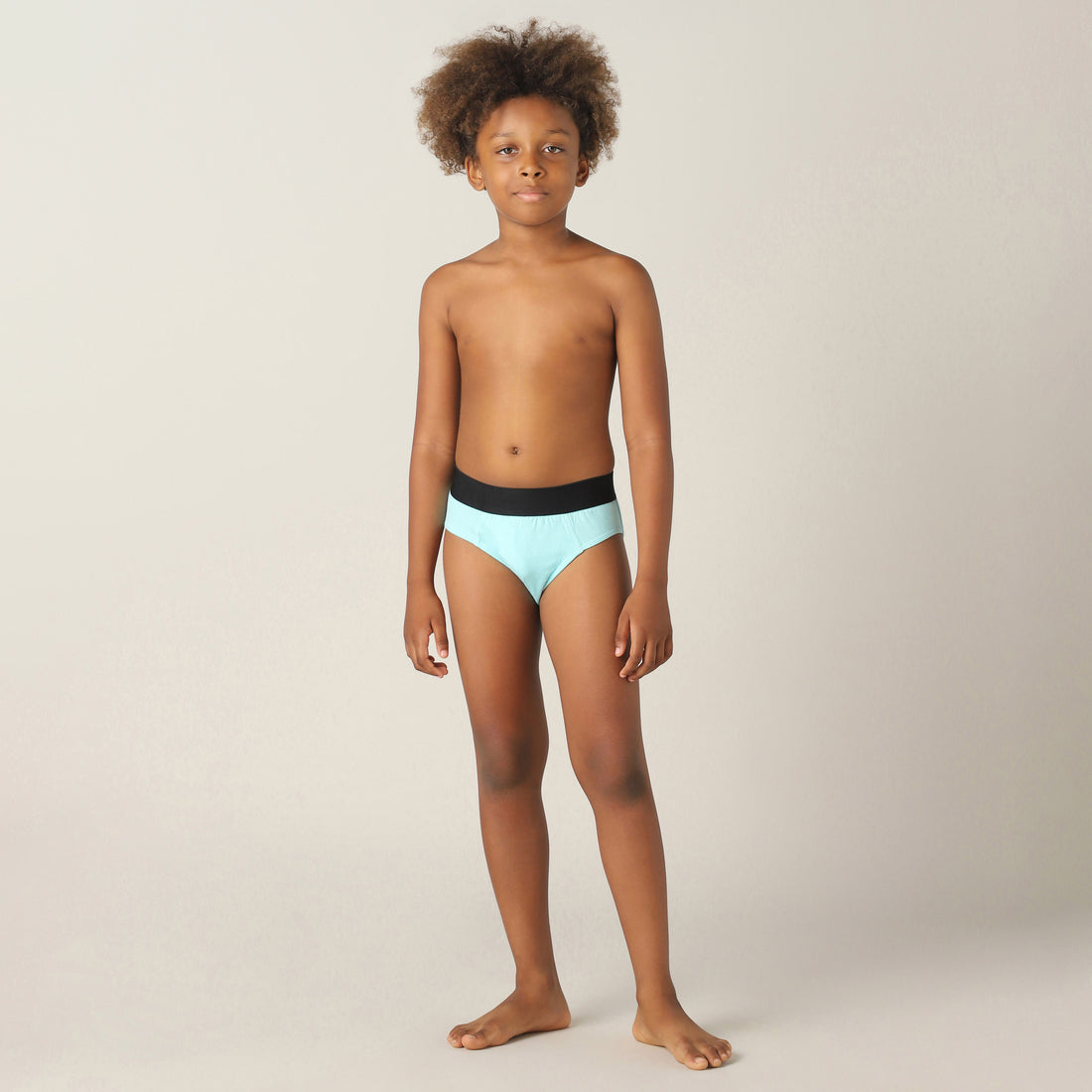 Sweet Spot Regular Fit Solid Brief for Boys (Aqua sky)