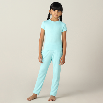 SensiSoft Bamboo - Premium Regular Fit Co-Ord Set (Aqua Sky)
