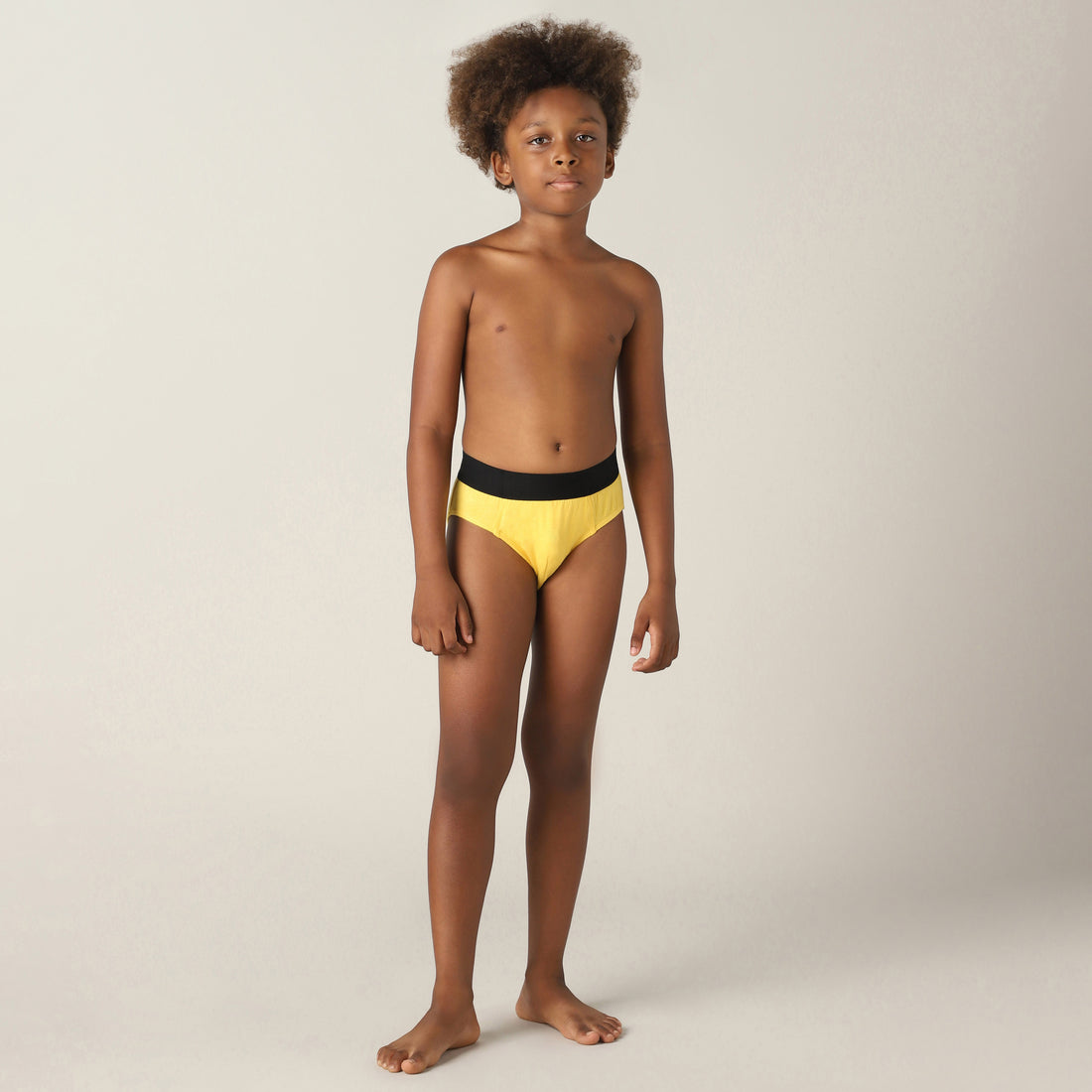 Sweet Spot Regular Fit Solid Brief for Boys (Mimosa)