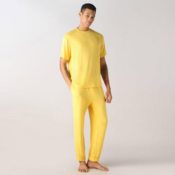 LuxeSoft Bamboo - Ultra-Soft Men's Co-Ord Set (Mimosa)