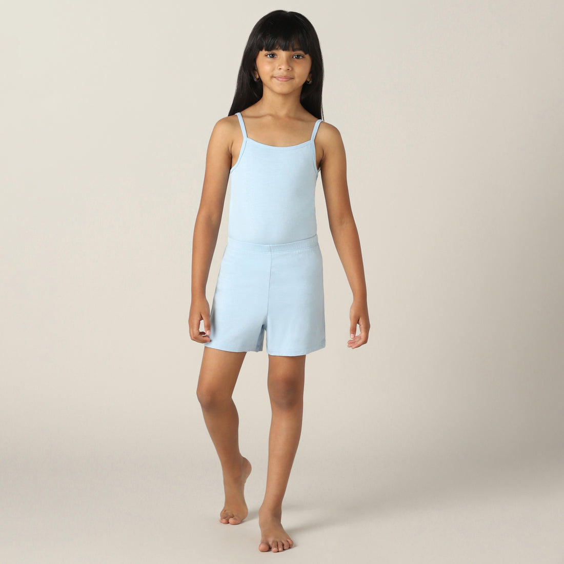 Sweet Spot Premium Lounging or Sleep Shorts for Girls(Cerulean)