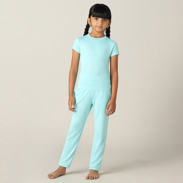 SensiSoft Bamboo - Premium Regular Fit Co-Ord Set (Aqua Sky)