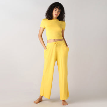 AeroSoft Bamboo Women's Premium Lounging Co-Ord Set (Mimosa)