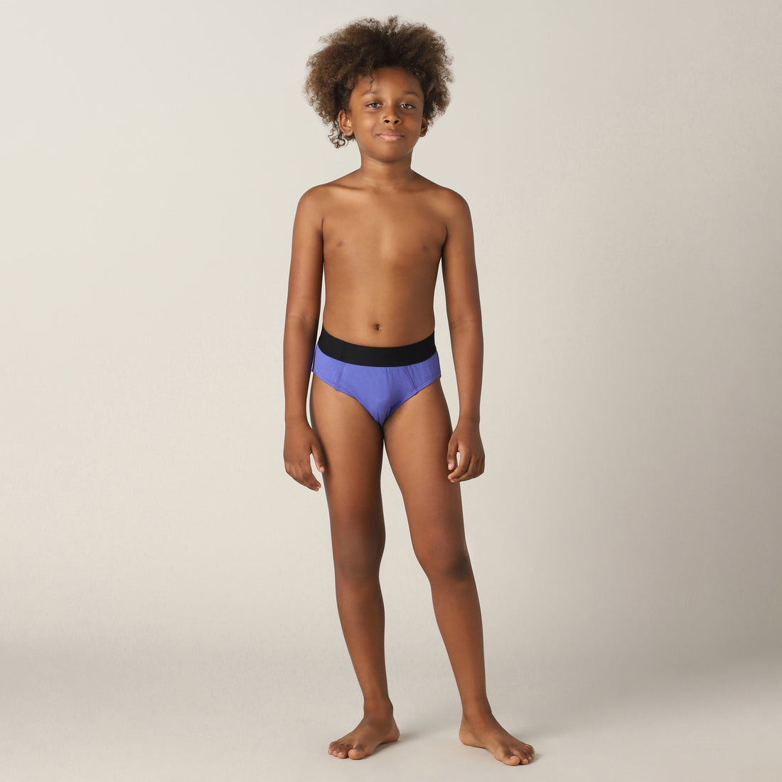 Sweet Spot Regular Fit Solid Brief for Boys (Blue Iris)