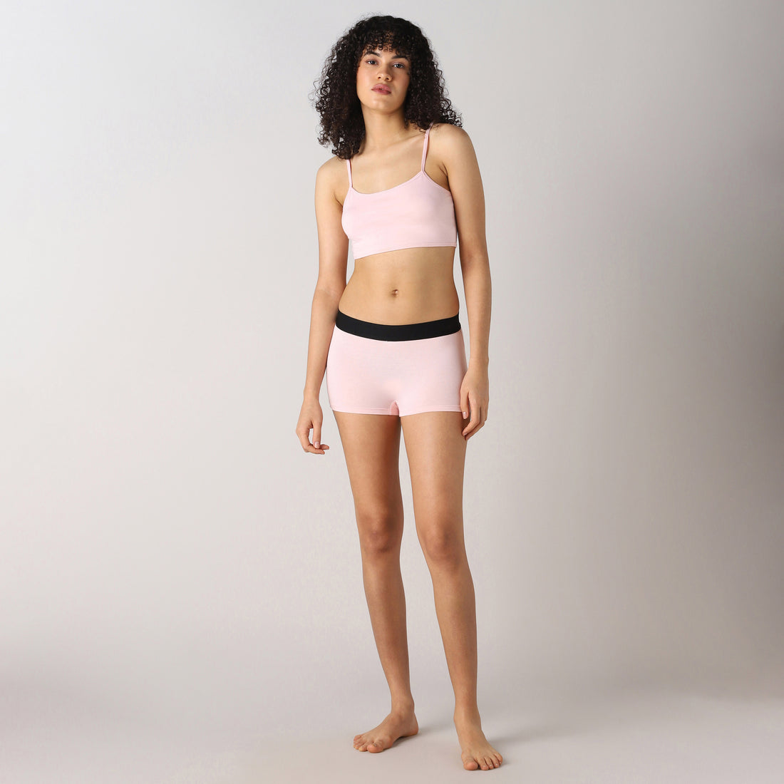 Sweet Spot Women's Boy Shorts Underwear(Rose Quartz)