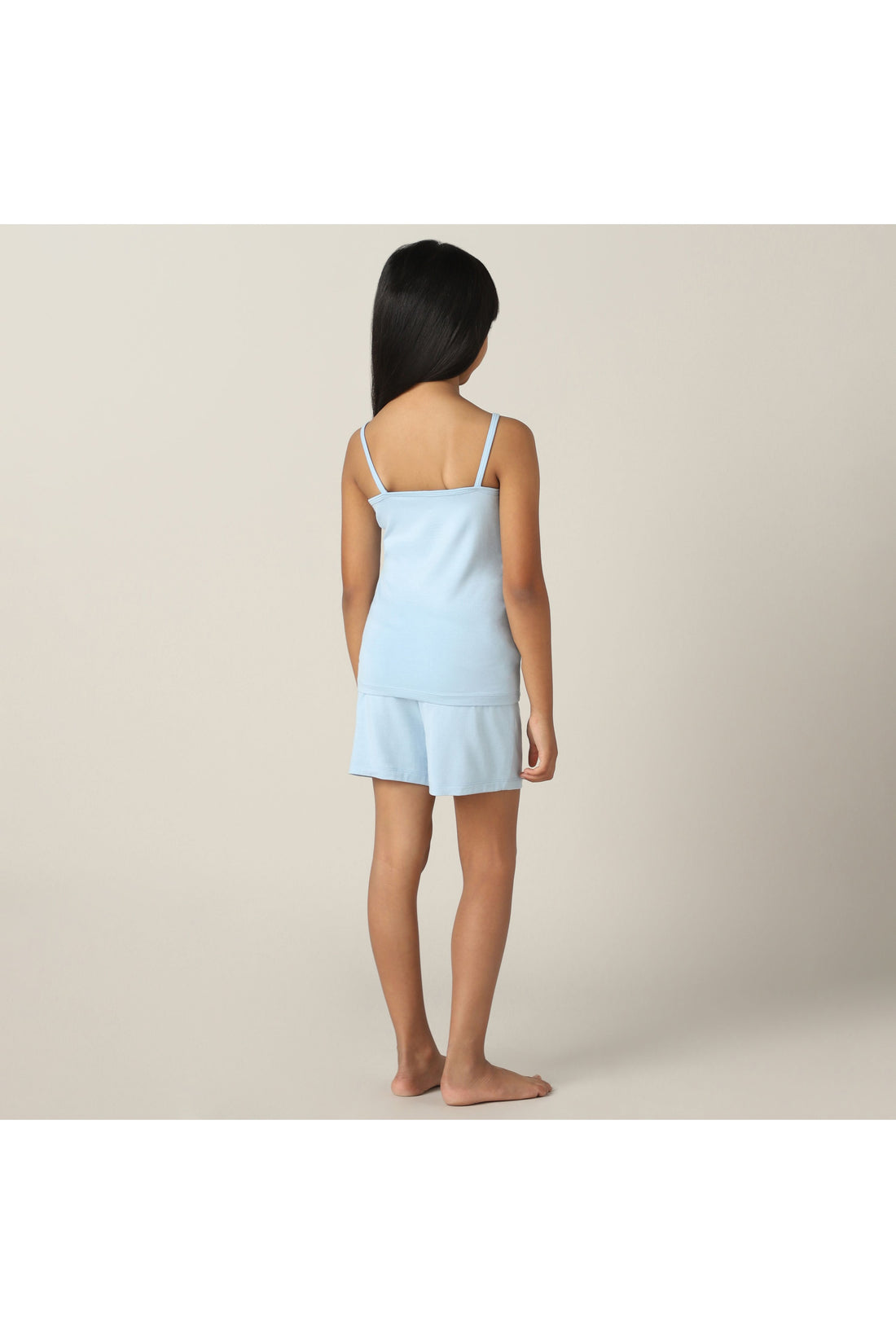SensiSoft Bamboo - Premium  Camisole & Shorts set for Girls (Cerulean)