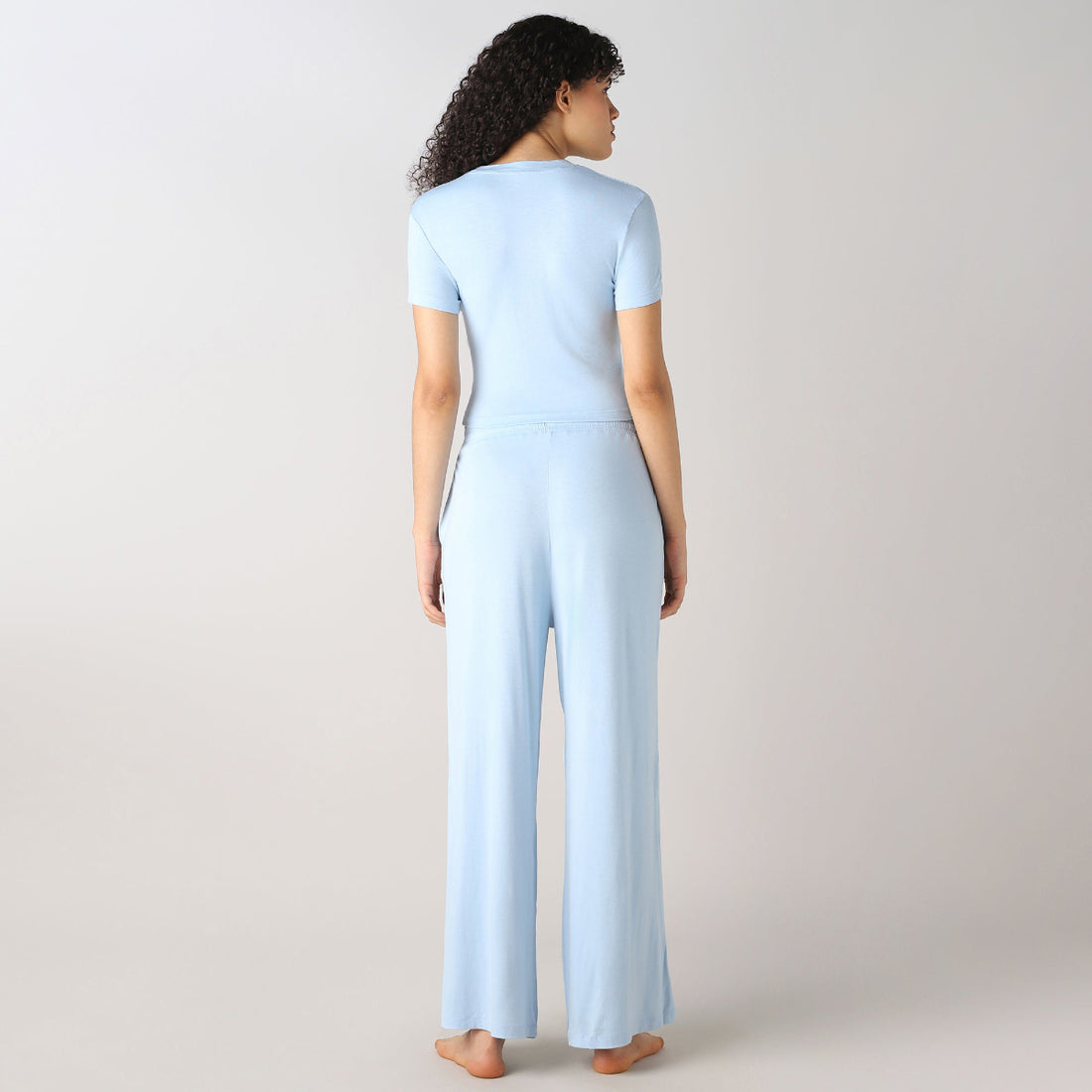 AeroSoft Bamboo Women's Premium Lounging Co-Ord Set (Cerulean)