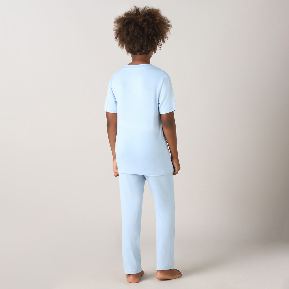 ActiveSoft Bamboo - Premium  Lounging Set For Boys (Cerulean)