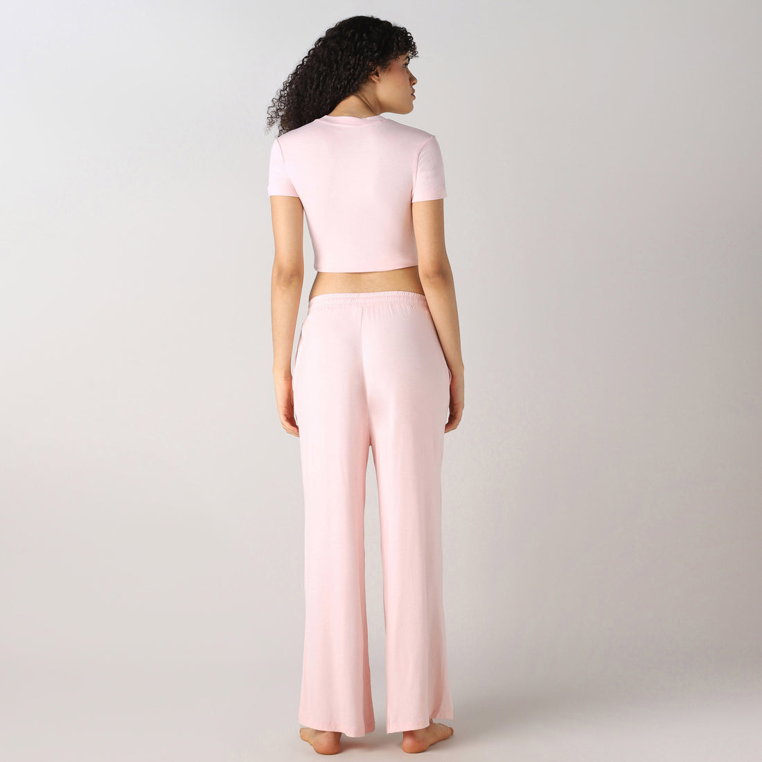 AeroSoft Bamboo Women's Premium Lounging Co-Ord Set (Rose Quartz)
