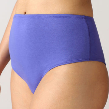 AeroSoft Bamboo - Women's Underwear High Waist (Blue Iris)