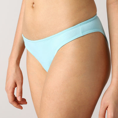 AeroSoft Bamboo - Women's Solid Bamboo Bikini (Aqua sky)