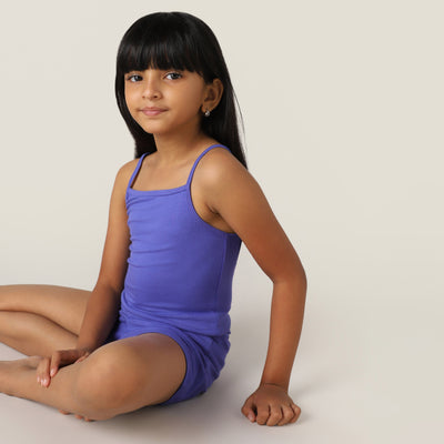 SensiSoft Bamboo - Camisole for Girls (Blue Iris)