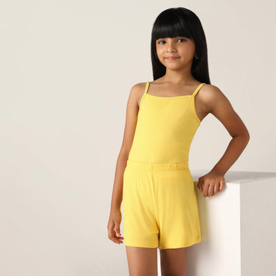 SensiSoft Bamboo - Premium Lounging or Sleep Shorts for Girls (Mimosa)