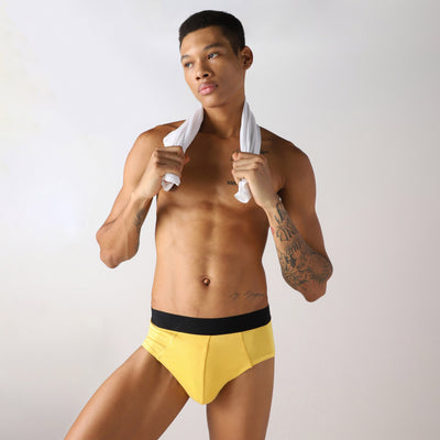 LuxeSoft Bamboo - Regular Fit Solid Brief for Men (Mimosa)