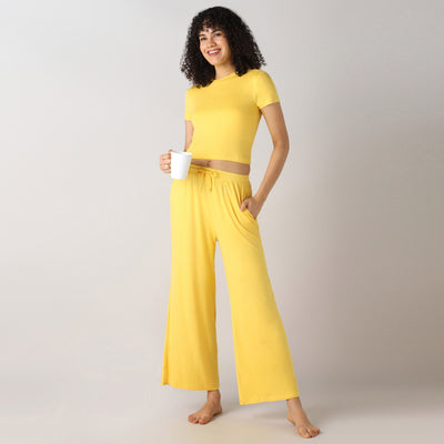 AeroSoft Bamboo - Premium Lounging or Sleep Pyjama For Women (Mimosa)