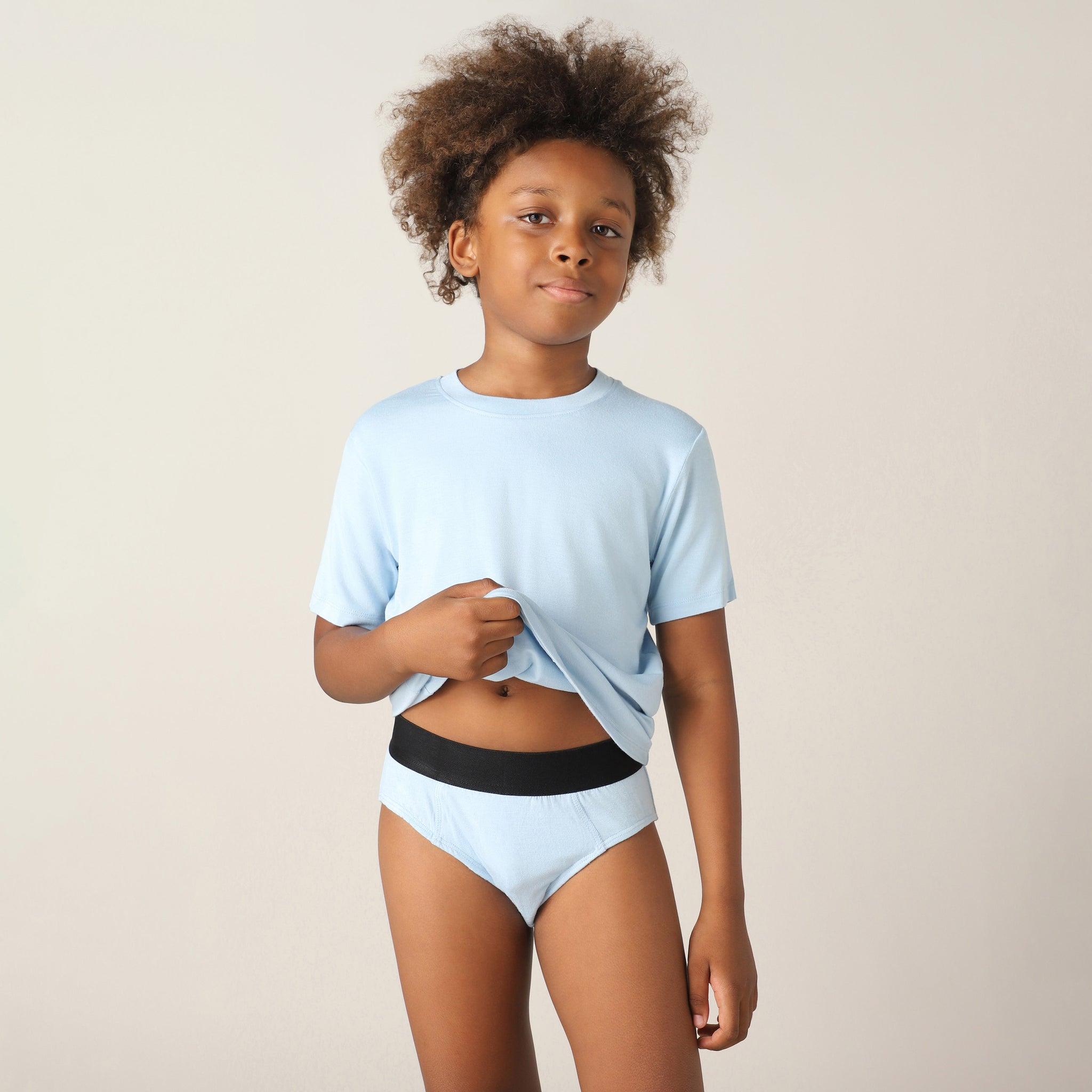 Sweet Spot Regular Fit Solid Brief for Boys (Cerulean)