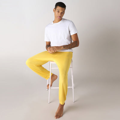 LuxeSoft Bamboo - Premium Lounging or Sleep Pyjama For Men (Mimosa)
