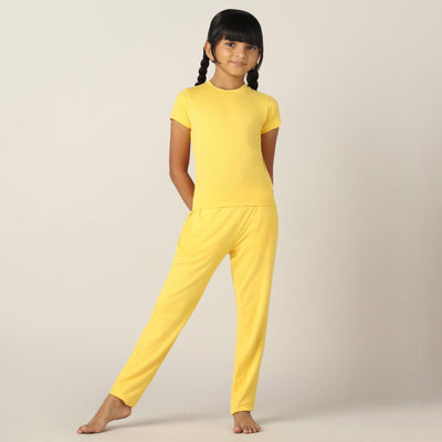 SensiSoft Bamboo - Premium Lounging or Sleep Pyjama For Girls (Mimosa)
